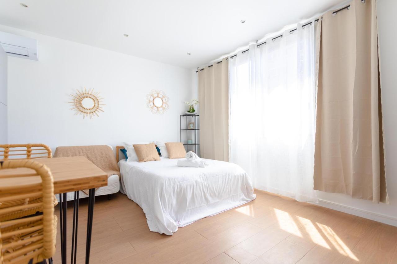 Studio Deco Blancarde 2-3 Pers Terrasse Parking Clim Marseille Bagian luar foto